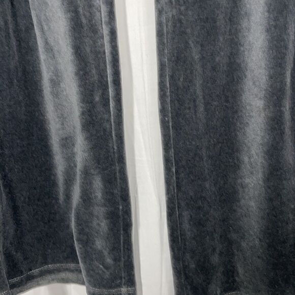 Dress Barn Gray Velour Velvet Track Pants size small - Picture 5 of 10